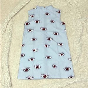 Fun Abstract Eye Dress with full zipper